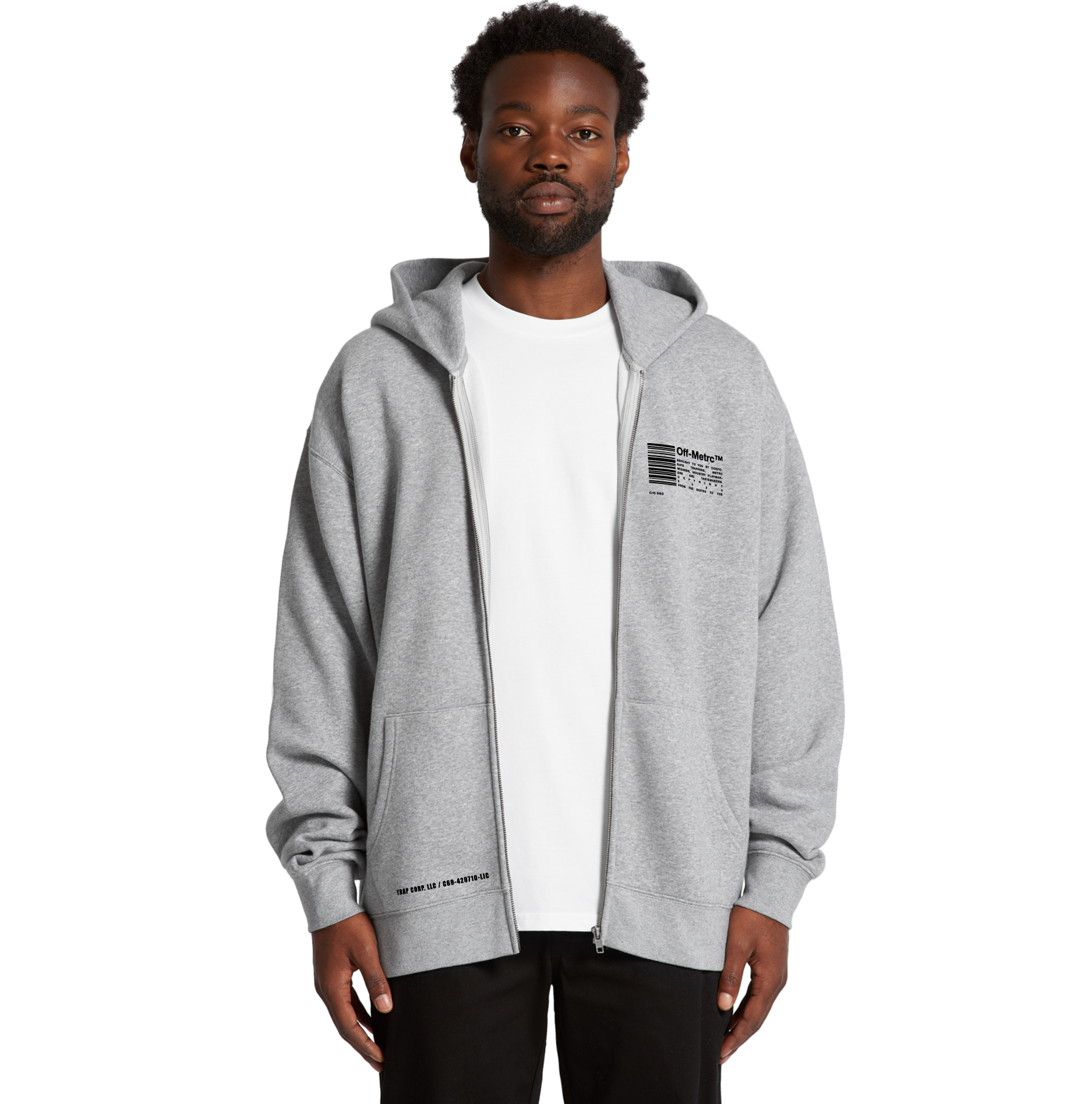 ZIP RELAX HOODIE - MENS - ATHLETIC HEATHER GREY – Off-MetrcTM