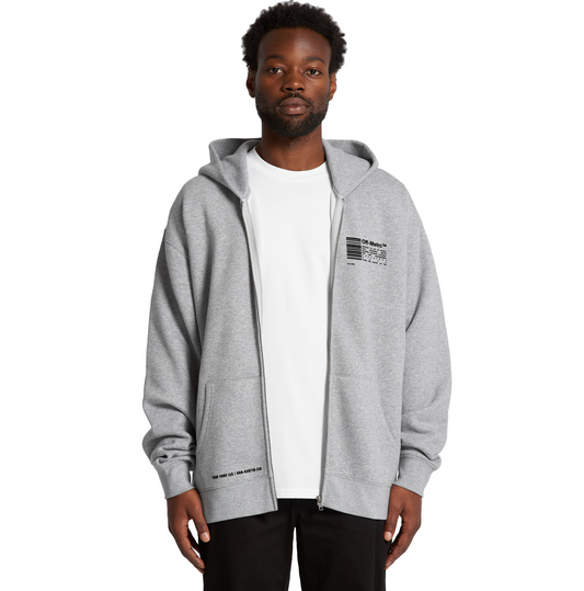 ZIP RELAX HOODIE - MENS - ATHLETIC HEATHER GREY