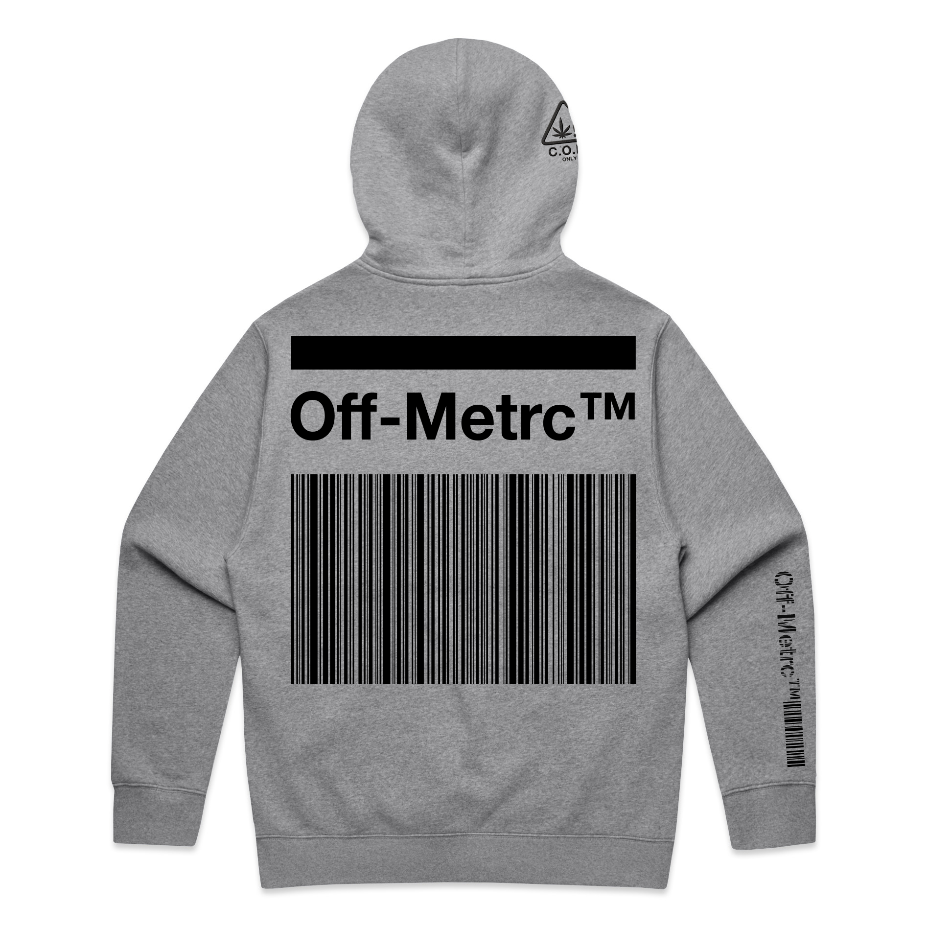 ZIP RELAX HOODIE - MENS - ATHLETIC HEATHER GREY – Off-MetrcTM ZIP RELAX HOODIE - MENS - ATHLETIC HEATHER GREY – Off-MetrcTM